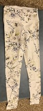 Victoria Sport Women’s S White Floral Athletic Yoga Leggings