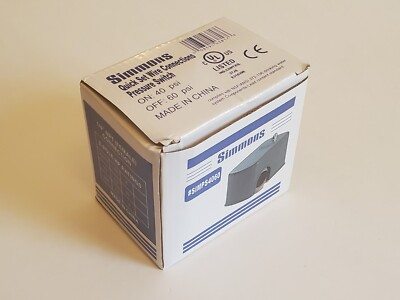 #ad #ad Simmons Pressure Switch 40 60 PSI Quick Set Wire Connection SIMPS 4060 Water 1 4 C $30.00