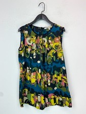 Clements Ribeiro Multicolour Abstract Sleeveless Top Round Neck UK 12