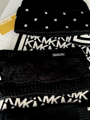 $199 Michael Kors 4-Pc Set SCARF, HAT, GLOVES (3 Pc) +  display picture 2