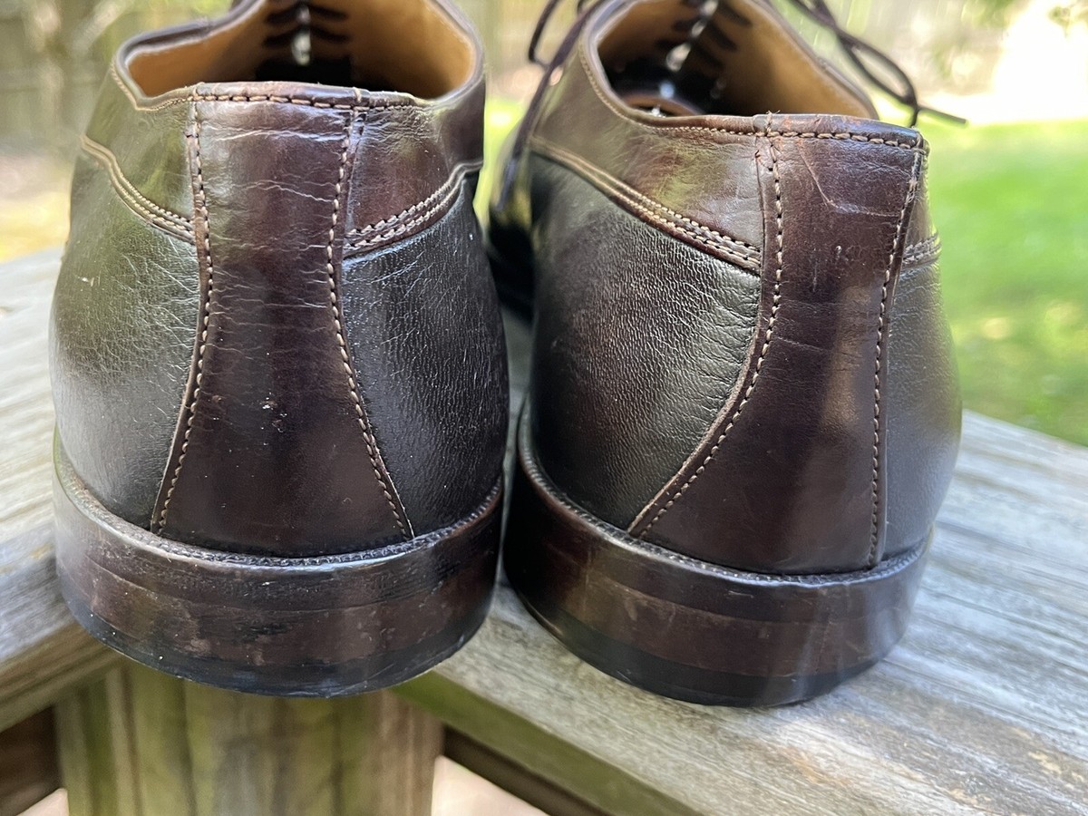 Italian Leather Dress Shoes Men’s 11 Leather Lined Comfort Oxfords Made Italy Lethato - Men main image 3