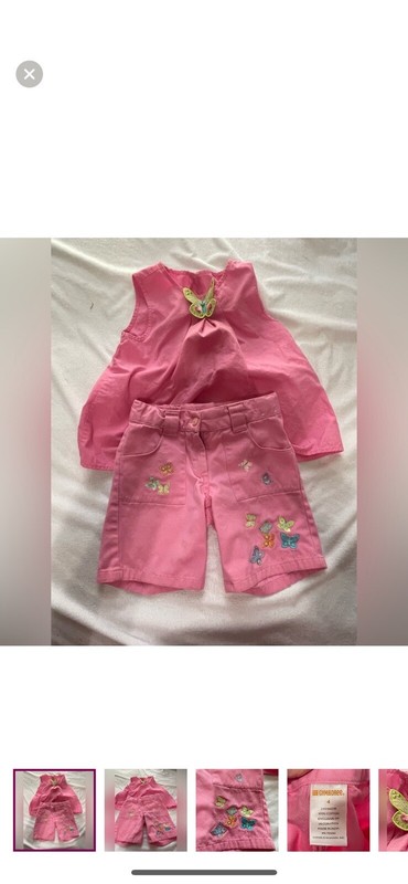 Gymboree Girls 4T Set Adjustable Waist Top And Bottoms Matching Set 2006
