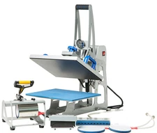 Techtongda Heat Press Machine 9 in 1 Magnetic Semi-Automatic Heat Transfer Press