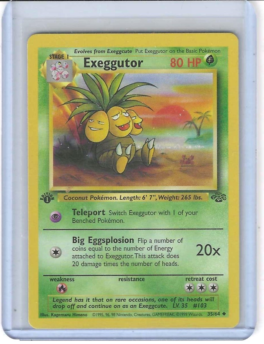 POKEMON JUNGLE 1ST EDITION EXEGGUTOR UNCOMMON # 35/64 UNPLAYED NM