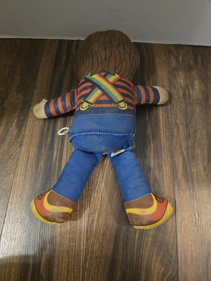 "Muñeco de trapo juguete Mork From Ork Mindy Robin Williams 1979 Mattel de colección 16""" Foto 2 de 3