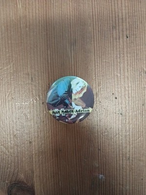 Iron Maiden Adrian Smith Pinback Button Badge Heavy Metal Music