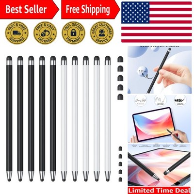 10-Pack High Precision Stylus Pens for iPad/iPhone/Android - Scratch Resistant