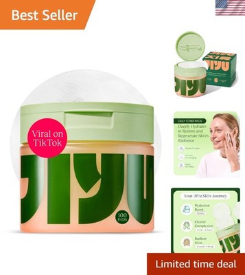 100 Count Toning Polish Pads with Peptides - Radiance Boost for All Skin Types