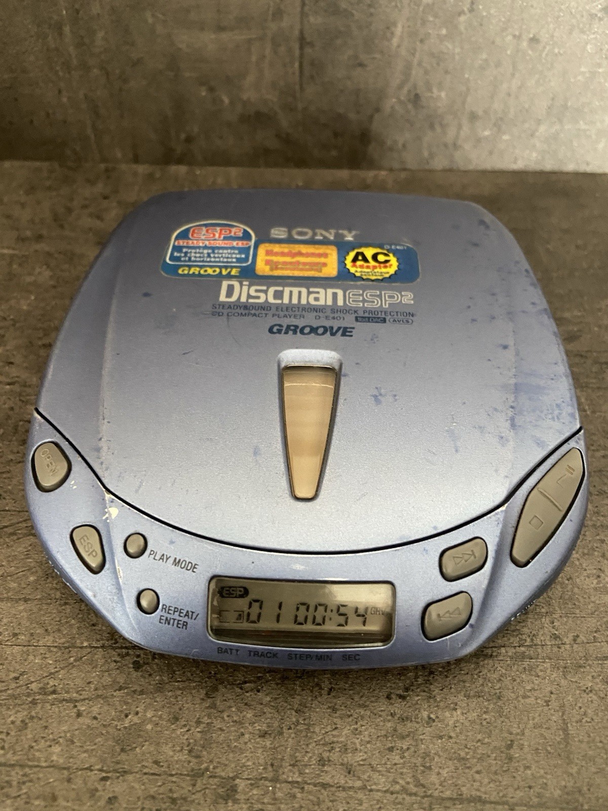 Sony Discman D-E401 ESP2 Lettore CD Portatile Vintage Groove