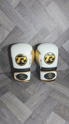 Ringside Pro Training Boxhandschuhe 16oz weiß schwarz gold