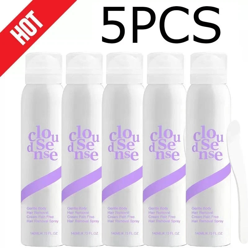 3X NEW Cloud Sense Gentle Hair Removal Mousse Spray, Aloe & Hyaluronic Acid US