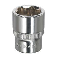 Sealey WallDrive Socket 14mm 1/4" Square Drive Fully Polished Individual Sockets
