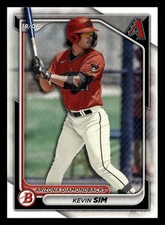 Kevin Sim 2024 Bowman Prospect ROOKIE #BP-34 Arizona Diamondbacks RC CARD