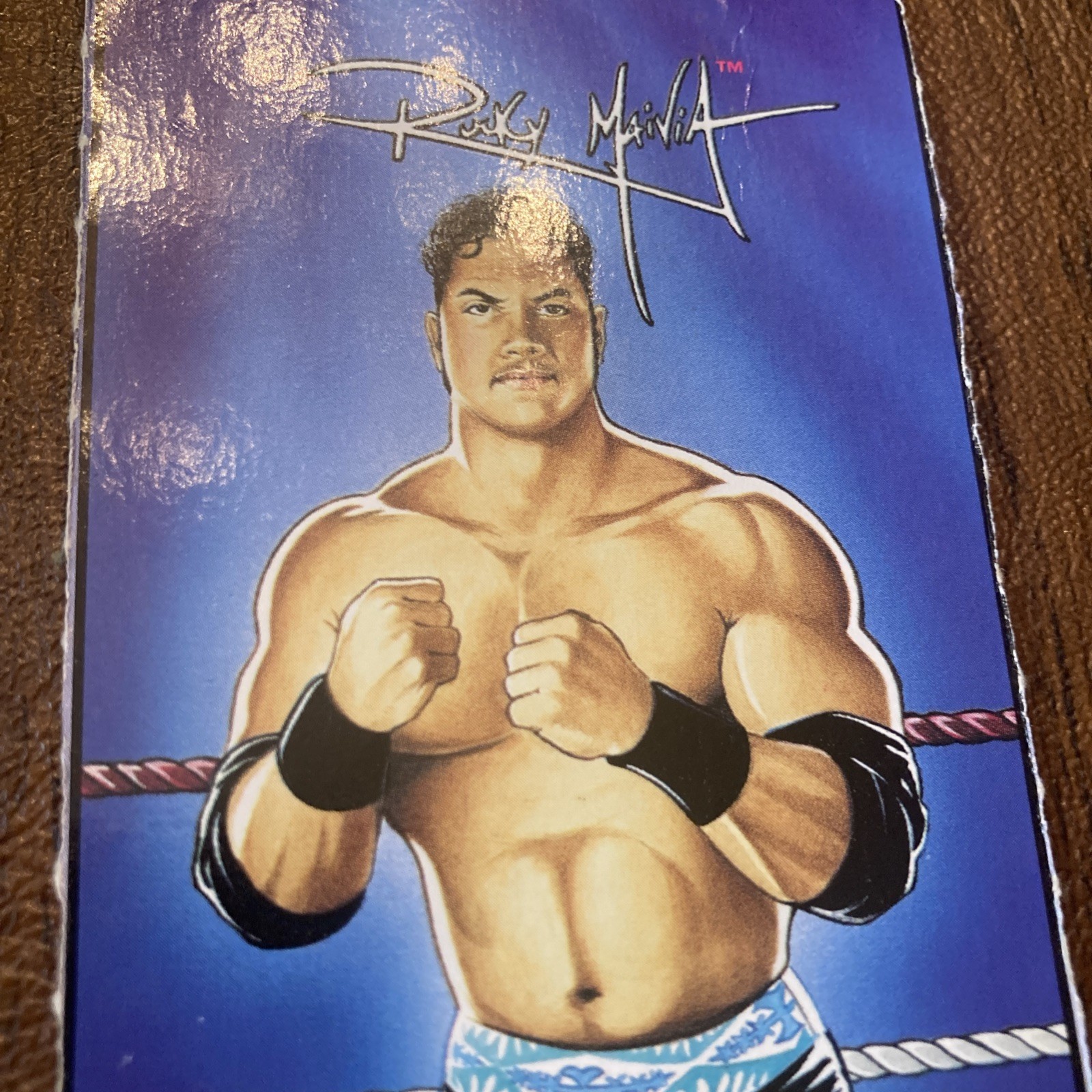 1997 WWF Jus Toys Bend Em DWAYNE JOHNSON THE ROCK Wrestling Card ROOKIE Vintage view 3