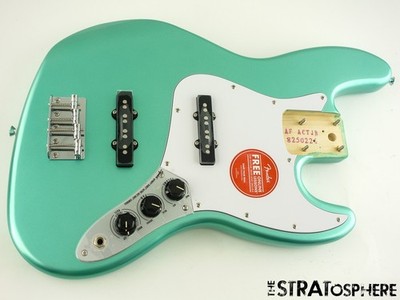 Fender Squier Affinity Active Jazz BASS, LOADED BODY Preamp Mystic Surf Green
