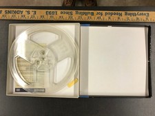 7" Maxell Take-Up Reel w/ BOX 7" x 1/4"  2.25" Hub  Clear  No Tape NOS