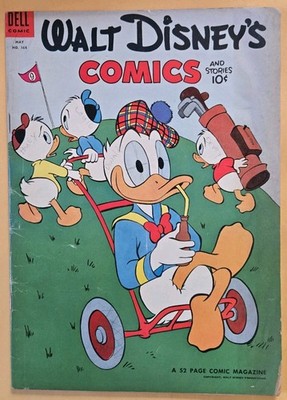 Walt Disney's Comics and Stories #164 G (2.0) Artwork By Banks! Dell Comics 5/54