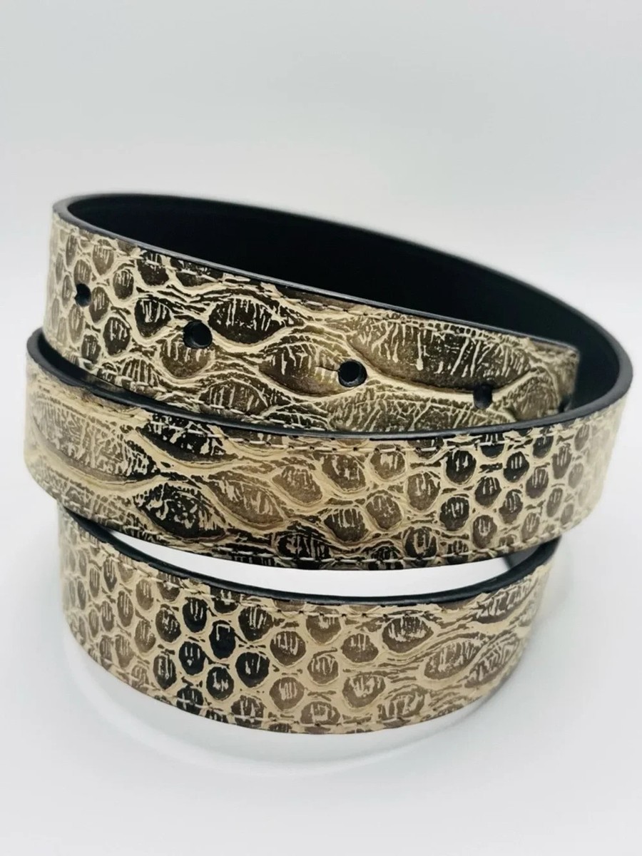 Cabi Leather Belt M 34-35 Boho MOP Rhinestone Statement  display picture 2