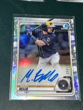 2020 Bowman Chrome Micah Bello REFRACTOR /499 AUTOGRAPH