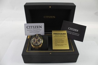 Citizen Eco Drive Bullhead Limited Edition Chronograph Watch Quartz Working
