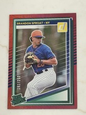 Brandon Sproat 2025 Donruss Rated Prospects Red #161/250 #119 -Mets