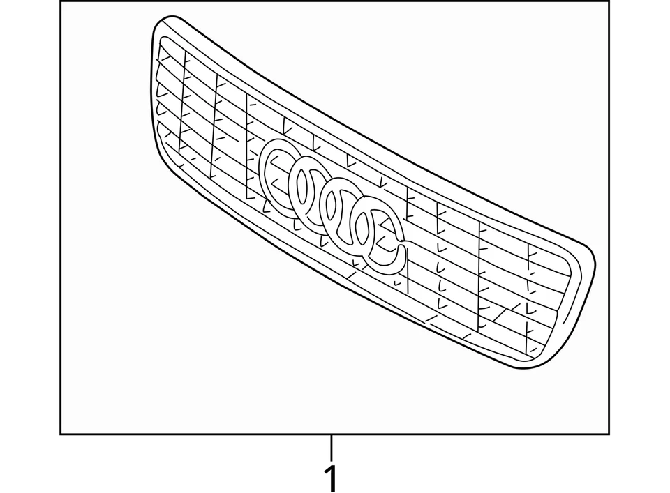 Grille Upper Fits 01-05 AUDI ALLROAD 157008 Foto 4 de 4