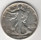 1944 S WALKING LIBERTY HALF DOLLAR 90% SILVER SAN FRANCISCO .50¢ UNITED STATES B