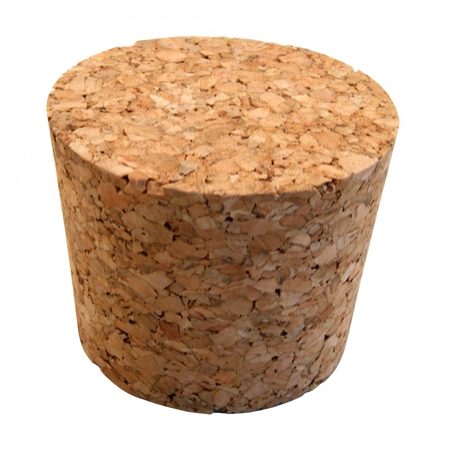No. 1 Size Solid Cork Bung For Carboys & Fermenters - Homebrew Winemaking