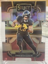 2023 Select #100 Chris Rodriguez Jr. Rookie Black Red Die Cuts COMMANDERS