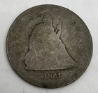 1861 SEATED LIBERTY QUARTER Circulated Type Coin!
