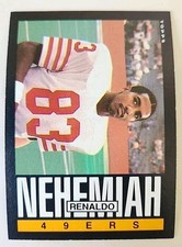 1985 Topps Football Card 158 Renaldo Nehemiah San Francisco 49ers