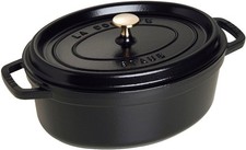 Staub La Cocotte 29cm oval, schwarz, Gusseisen