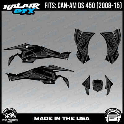 Graphics Kit for CAN-AM ATV DS450 (2008-2015) Vision Series - SMOKE