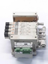 SMC EX120-SDN1 6-Slots Serial Interface Unit W/4 Position Solenoid Valves 