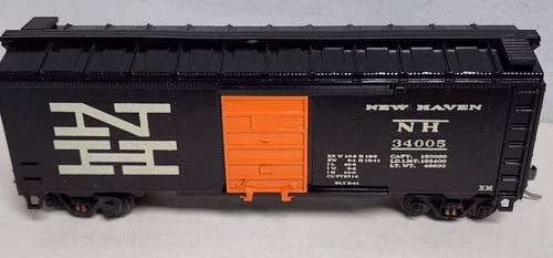 New Haven RR 40' Boxcar 34005 Kadee Metal Wheels Sprung Trucks Kar Line 206 HO - Picture 3 of 10