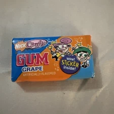 RARE Nick Candy Fairly Odd Parents Grape Gum W/Sticker Inside 2005 Nickelodeon