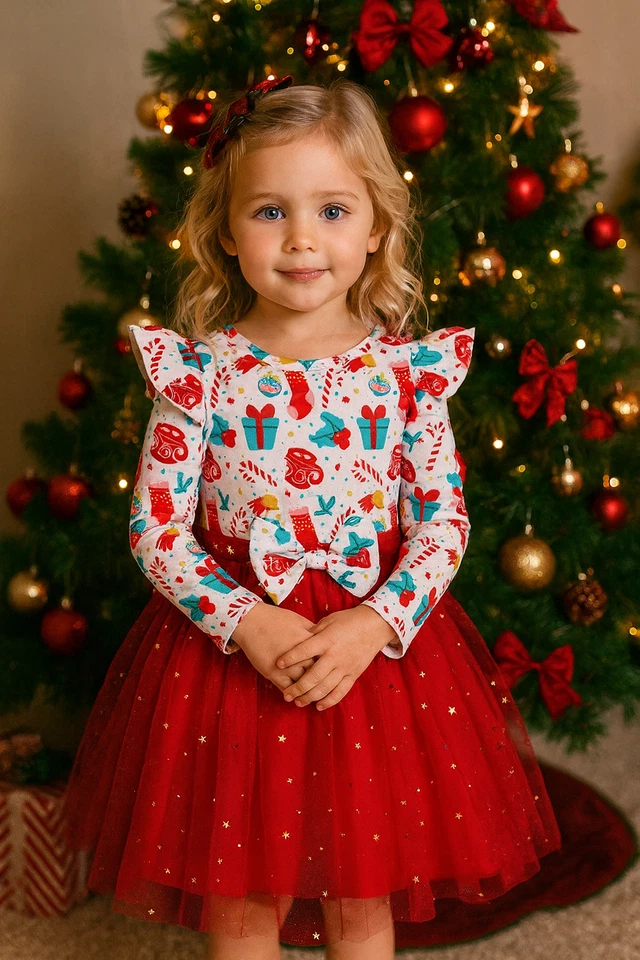 christmas girls dress - Image 2 of 3