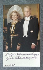 A342 Olafur Ragnar Grimsson Gudrun Katr&iacute;n Porbergsdottir Iceland Foto orig sign