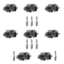 Denso 8 Ignition Coil 8 NGK Ruthenium Spark Plugs Kit For Camaro Corvette V8