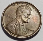1909-P Lincoln Wheat Cent Penny 1c Coin (A118)