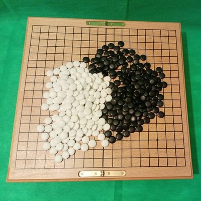 Weiqi Go Brettspiel Set Strategiespiel Go Baduk Go-bang klappbar Holzbox komplett