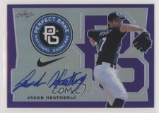 2016 Leaf Perfect Game National Showcase Metal 11/15 Jacob Heatherly Auto 1i9
