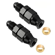 6AN Male to 5/16" Hardline Compression Fitting Adapter Aluminum 6AN to 5/16