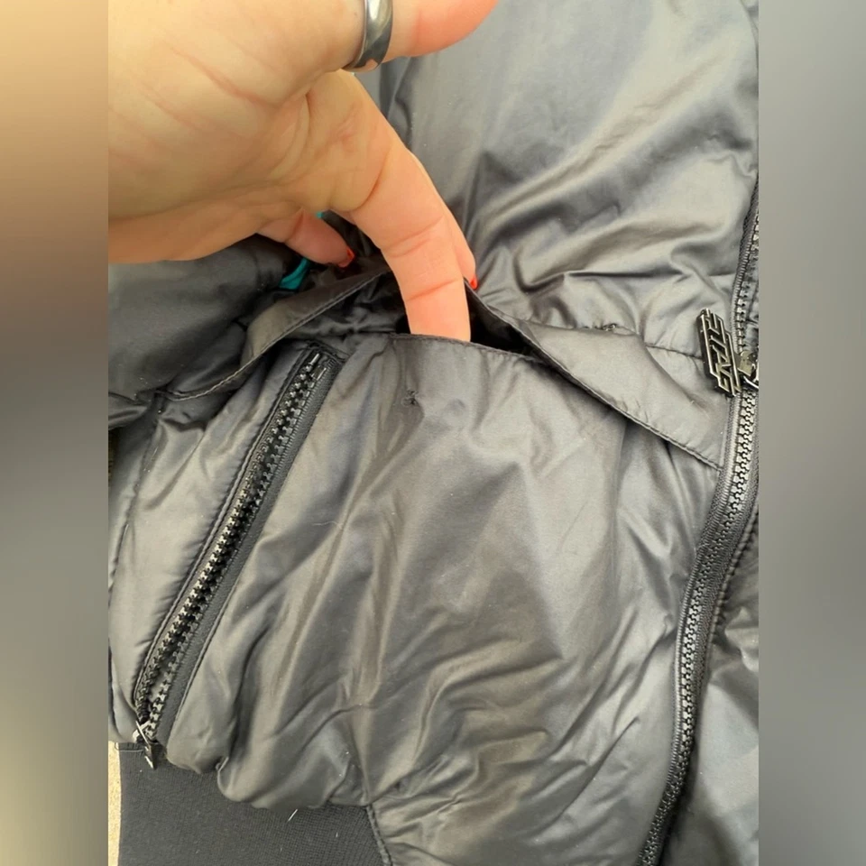 Chaqueta De Colección Años 80 Blanco Ciervo Negro Puffer Esquí Snowboard con Rayas Coloridas M Foto 4 de 4