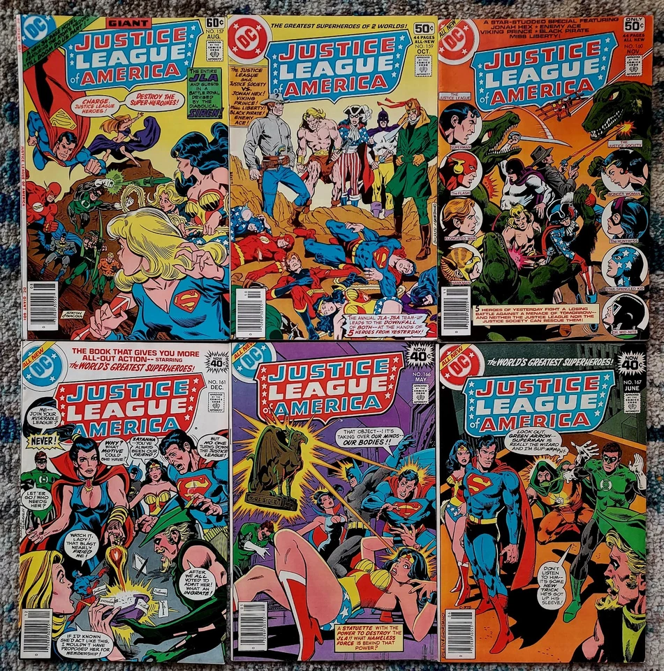 Huge 35 Issue Lot Justice League America #157 - 255 Bronze  Age DC  - Image 2 of 4
