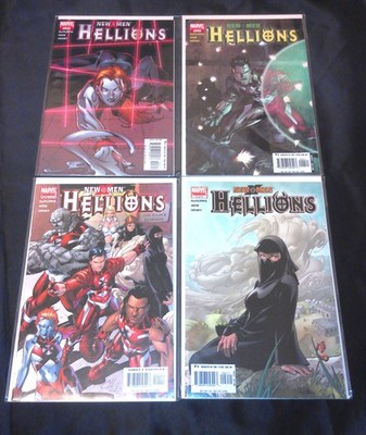LOT OF 4 NEW X-MEN HELLIONS 1 2 3 4 SET - VF/NM 9.0