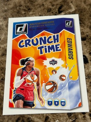AALIYAH EDWARDS 2025 Donruss WNBA Crunch Time Press Proof #4 Mystics