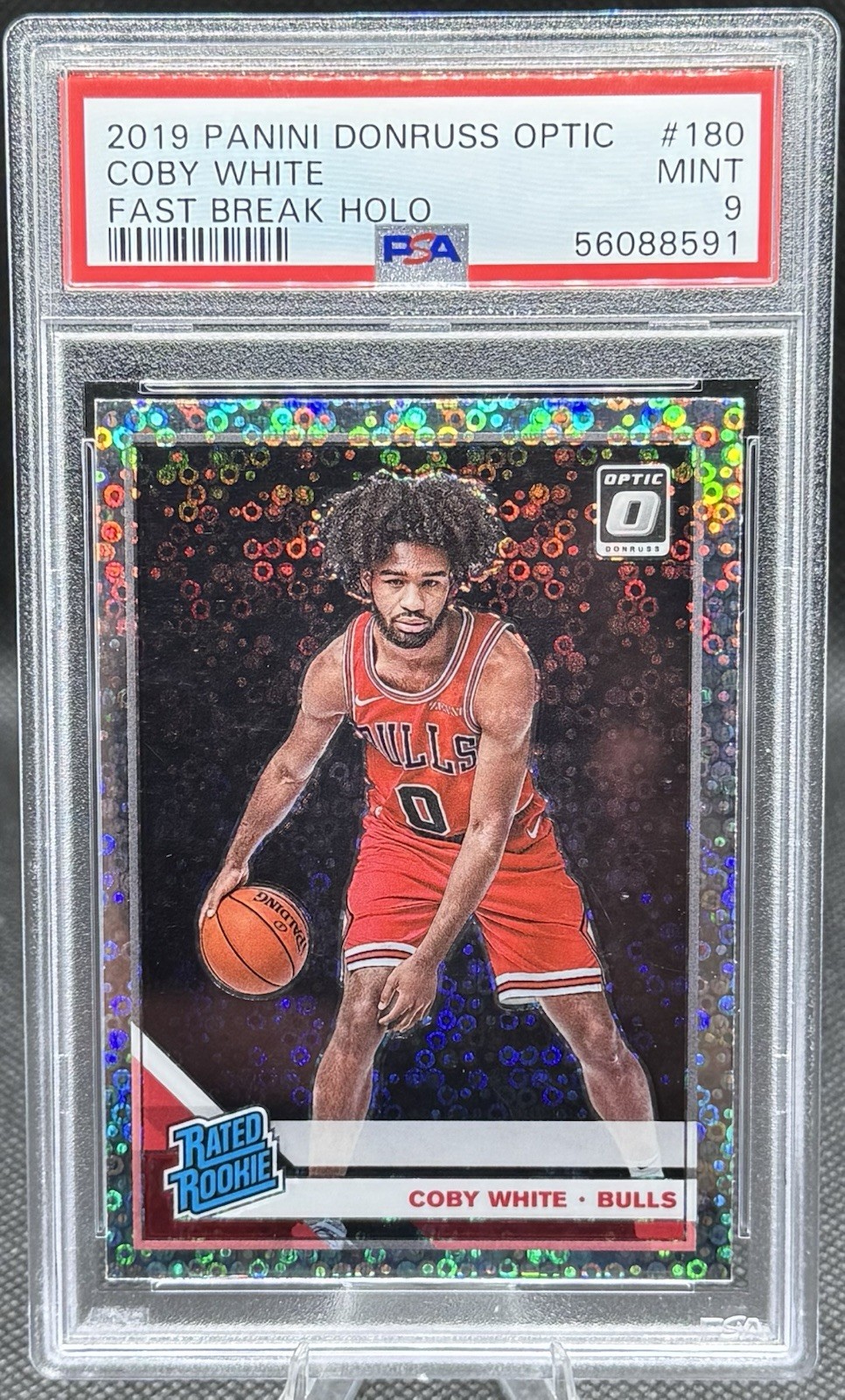 2019-20 Panini Donruss Optic Coby White Fast Break Holo Rookie Chicago Bulls