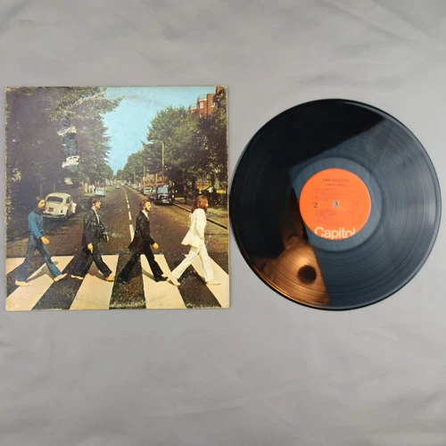 Vintage Beatles Abbey Road 12" Black Vinyl LP 1969 Capitol Classic Rock Album