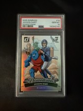 2025 Donruss Downtown! #14 Jaxson Dart Giants RC Rookie SSP CASE HIT PSA 10